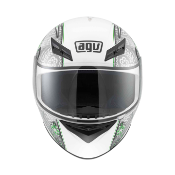 AGV K-3 Crew White Silver Lime Full Face Kask