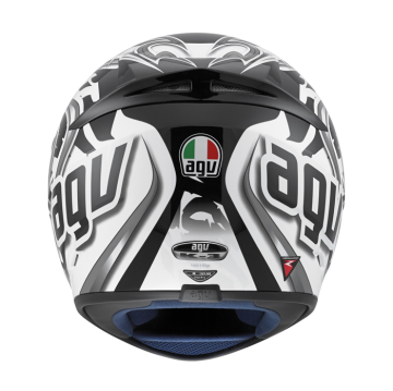AGV K-3 Wire White Gunmetal Full Face Kask