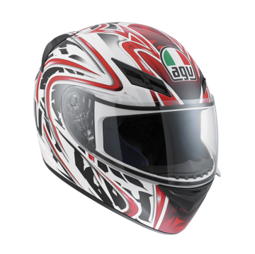 AGV K-3 Wire White Red Full Face Kask