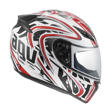 AGV K-3 Wire White Red Full Face Kask