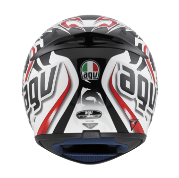 AGV K-3 Wire White Red Full Face Kask
