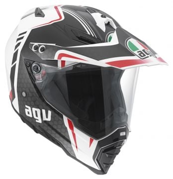 AGV AX-8 Dual Evo GT White Gunmetal Red Off-Road / Enduro Kask