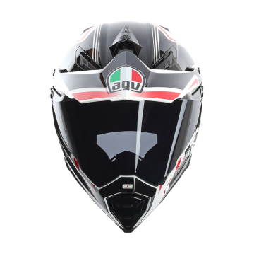 AGV AX-8 Dual Evo GT White Gunmetal Red Off-Road / Enduro Kask