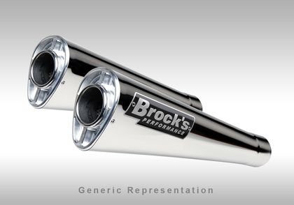 Suzuki Gsx R1300 Hayabusa Brock's Alien Head Paslanmaz Çelik Çift Tüp Egzoz (2008-14)