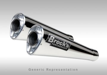 Suzuki Gsx R1300 Hayabusa Brock's Alien Head Paslanmaz Çelik Çift Tüp Egzoz (2008-14)