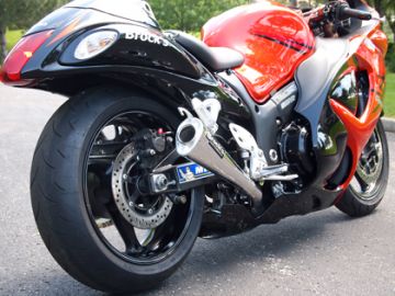 Suzuki Gsx R1300 Hayabusa Brock's Alien Head Paslanmaz Çelik Çift Tüp Egzoz (2008-14)