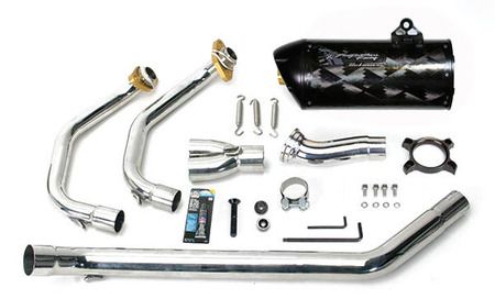 Kawasaki Ninja 250R Two Brothers Black Serisi Full Sistem Egzoz (08-2013)