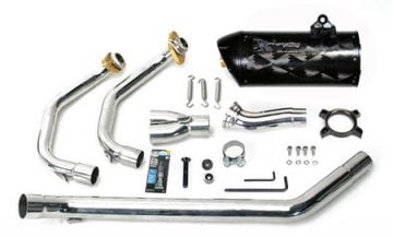 Kawasaki Ninja 250R Two Brothers Black Serisi Full Sistem Egzoz (08-2013)