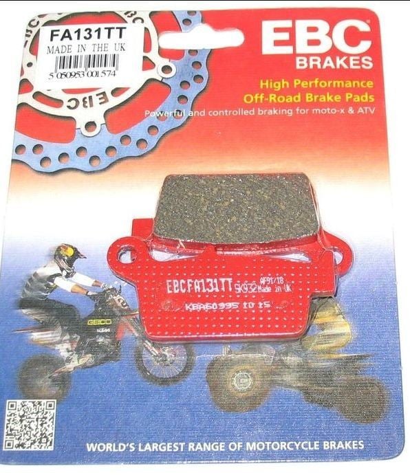 Kawasaki KLX 250 09-16 Ebc Organik Arka Fren Balatası-FA131TT