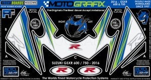 Suzuki Gsx R600 Gsx R750 2011-2012 Model Motografix Damla Sticker