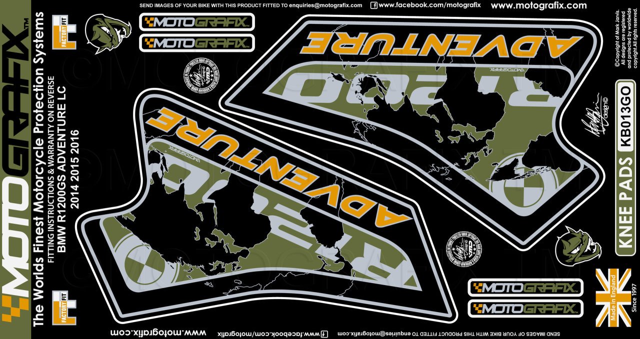 Bmw R 1200 GS Advanture 06-13 Motografix Depo Yan Pad