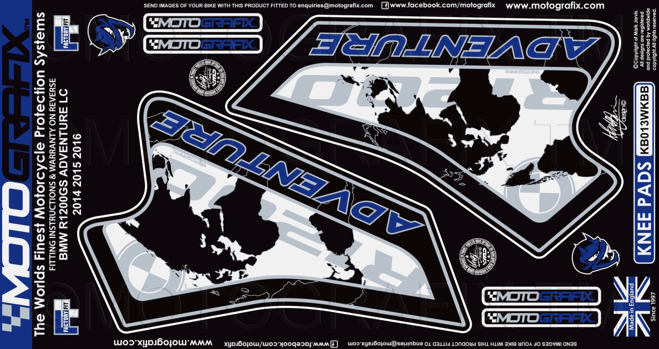 Bmw R 1200 GS Advanture 06-13 Motografix Depo Yan Pad