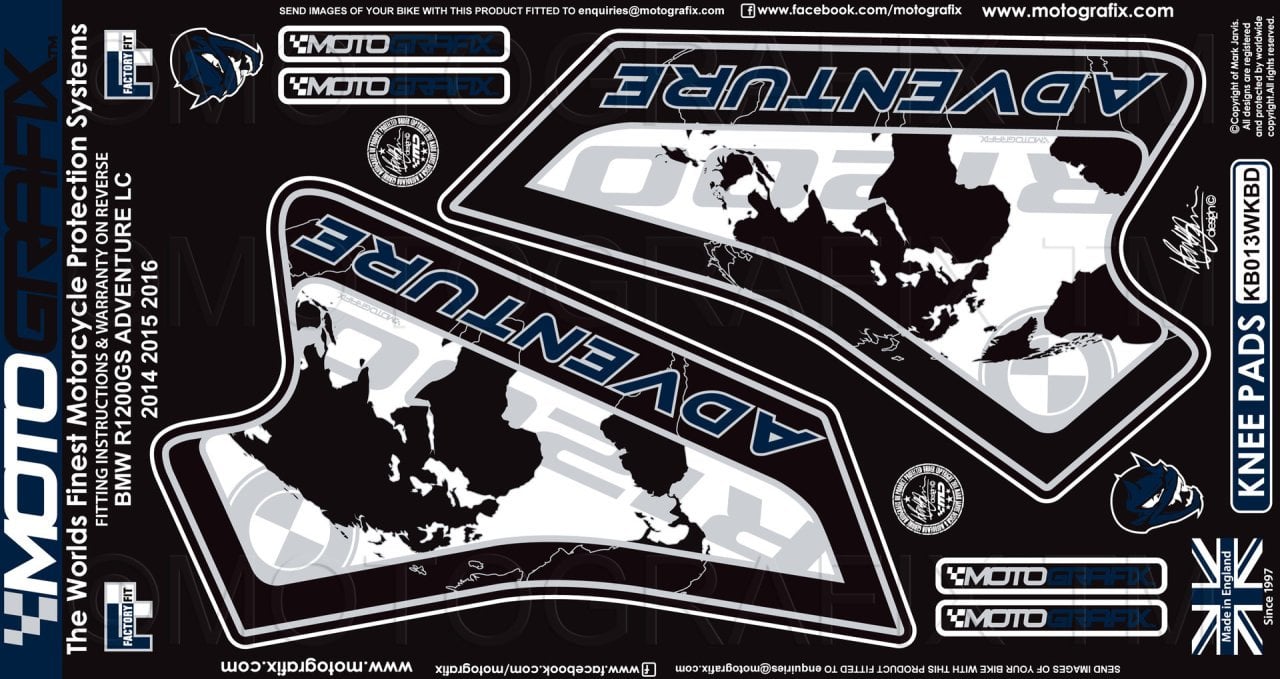 Bmw R 1200 GS Advanture 06-13 Motografix Depo Yan Pad