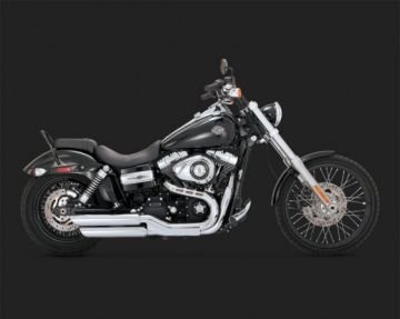 Vance & Hines 2014 Street Bob TWIN SLASH 3″ Slip On Egzoz 16845
