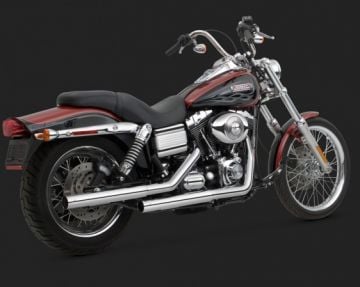 Vance & Hines 2014 Street Bob STRAIGHTSHOTS HS Slip On Egzoz 16823