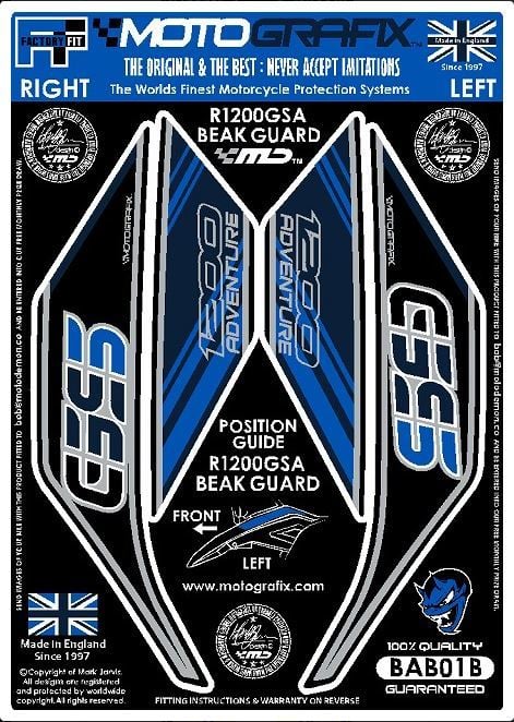 Bmw R 1200 GS Advanture Motografix Kafa Sticker