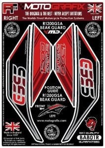 Bmw R 1200 GS Advanture Motografix Kafa Sticker