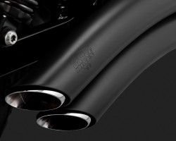 Vance & Hines 2014 Street Bob Süper Radius Black Çift Tüp Komple Egzoz 46053