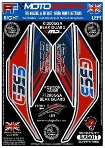 Bmw R 1200 GS Advanture Motografix Kafa Sticker