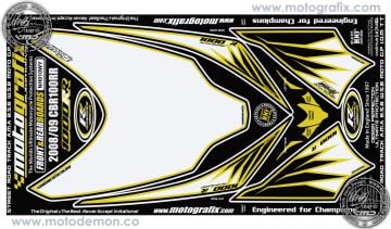 Honda Cbr 1000RR 2008-2011 Model Motografix Damla Sticker