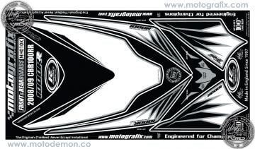 Honda Cbr 1000RR 2008-2011 Model Motografix Damla Sticker
