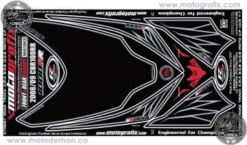 Honda Cbr 1000RR 2008-2011 Model Motografix Damla Sticker