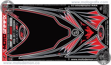 Honda Cbr 1000RR 2008-2011 Model Motografix Damla Sticker