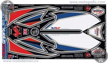 Honda Cbr 1000RR 2012-2014 Model Motografix Damla Sticker