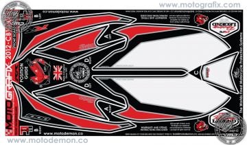 Honda Cbr 1000RR 2012-2014 Model Motografix Damla Sticker