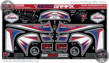 Honda Cbr 1000RR 2012-2014 Model Motografix Damla Sticker