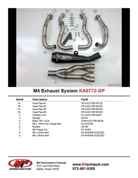Kawasaki Zx10r 2008-2010 M4 GP Serisi Full Sistem Egzoz