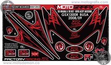 Suzuki Gsx R1300 Hayabusa 2008-2014 Model Motografix Damla Sticker