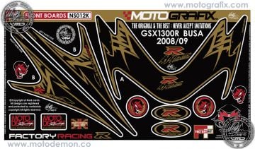 Suzuki Gsx R1300 Hayabusa 2008-2014 Model Motografix Damla Sticker