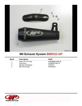 Bmw S1000RR 2010-2013 M4 Slip-On Gp Serisi Egzoz