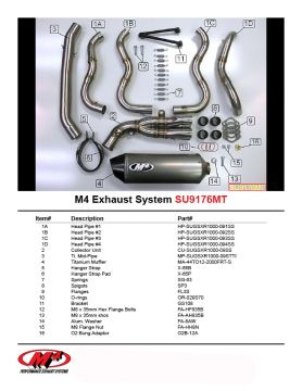 Suzuki Gsx R1000 2009-2011 M4 Full Sistem Titanyum Tüp Egzoz