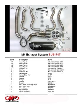 Suzuki Gsx R1000 2009-2011 M4 Evo Komple Titanyum Egzoz
