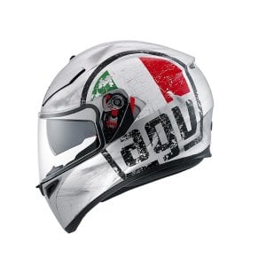 AGV K-3 SV Scudetto Matt Sılver Kask