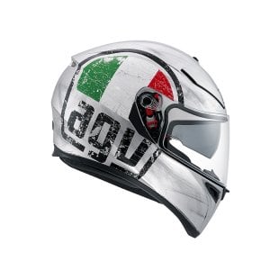 AGV K-3 SV Scudetto Matt Sılver Kask