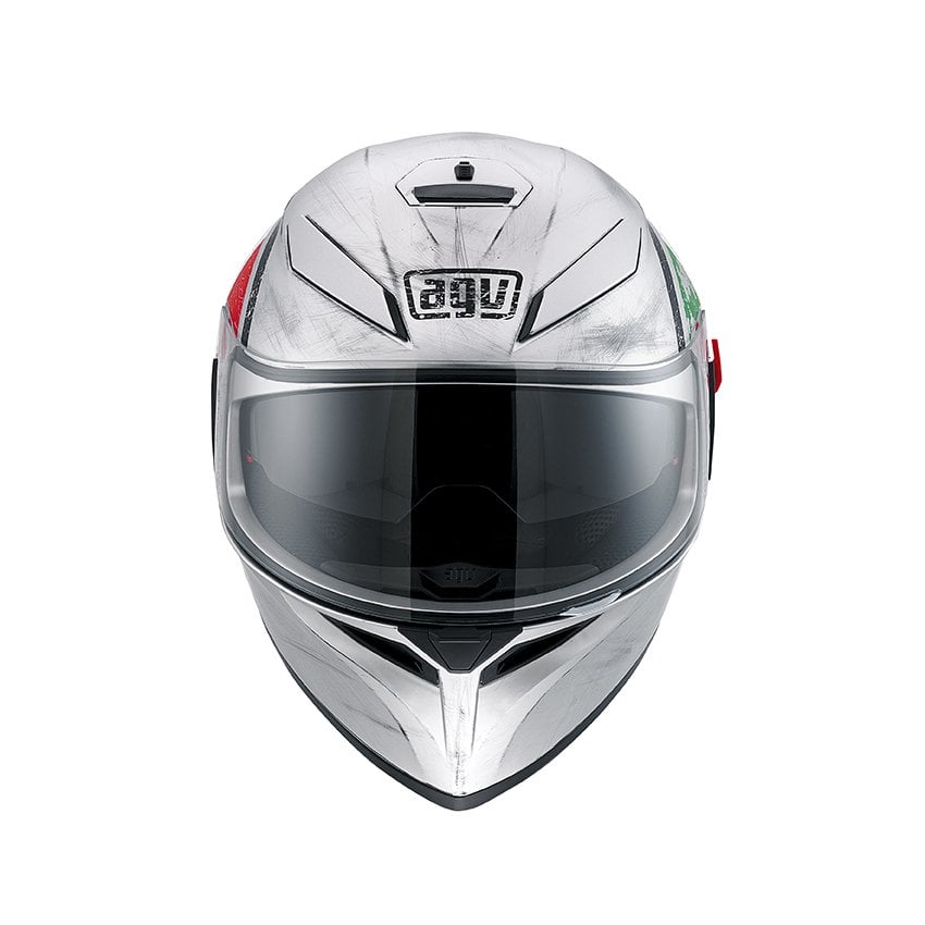 AGV K-3 SV Scudetto Matt Sılver Kask