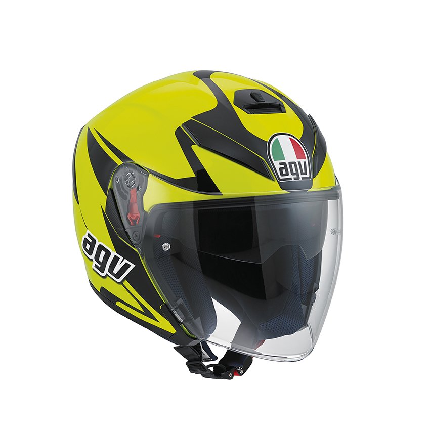 AGV K-5 Jet Threesıxty Yellow Fluo/Black Kask | AGV | AGV K-5 Jet