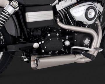 Vance & Hines 2014 Wide Glade COMPETITION SERIES 2-INTO-1  BLACK Komple Egsoz 75-115-9