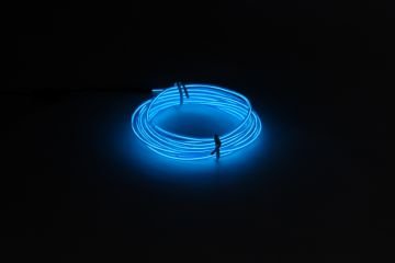 Light Mode Elwire Kask Aydınlatması Proton Kit Mavi