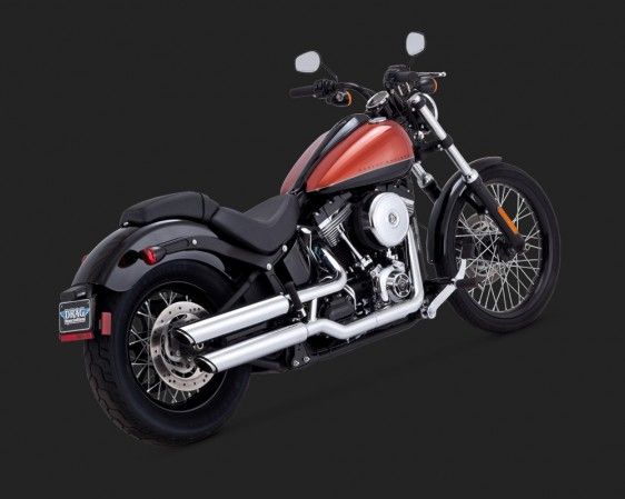 Vance & Hines 2014 Cvo Deluxe TWIN SLASH 3″ SLIP-ONS Egzoz 16835