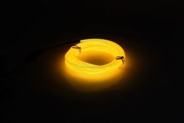 Light Mode Elwire Kask Aydınlatması Proton Kit Sarı
