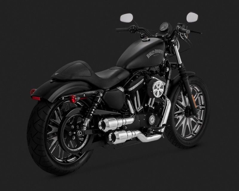 Vance & Hines 2015 Sportster 1200 Custom Super Low HI-OUTPUT GRENADES Egzoz 16854