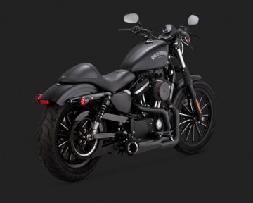 Vance & Hines 2015 Sportster 1200 Custom Super Low COMPETITION SERIES 2-INTO-1 BLACK Egzoz 75-118-9