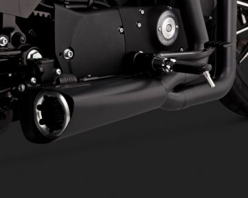 Vance & Hines 2015 Sportster 1200 Custom Super Low COMPETITION SERIES 2-INTO-1 BLACK Egzoz 75-118-9