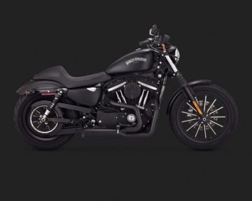 Vance & Hines 2015 Sportster 1200 Custom Super Low COMPETITION SERIES 2-INTO-1 BLACK Egzoz 75-118-9