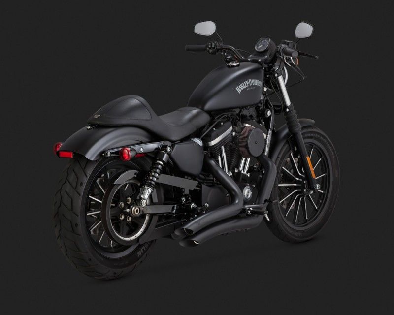 Vance & Hines 2015 Sportster 1200 Custom Super Low BIG RADIUS 2-INTO-2 Egzoz 46067