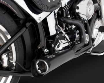 Vance & Hines 2014 Cvo Deluxe COMPETITION SERIES 2-INTO-1 BLACK Egzoz 75-114-9